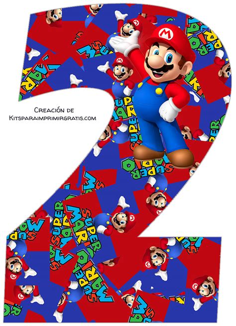 Numeros De Mario Bros Kits Para Imprimir Gratis