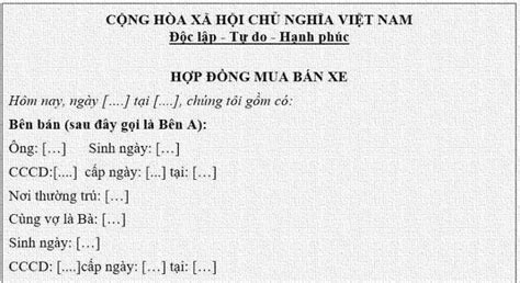 hop dong mua ban xe cis law firm