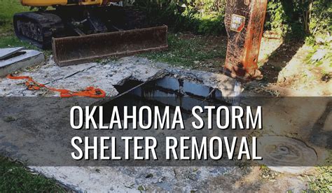 Oklahoma Storm Shelter Removal - Sprague's Backhoe