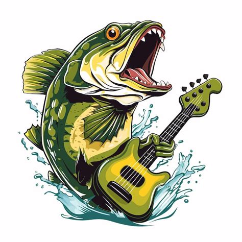 Premium Vector Professional Bass Fish Clipart