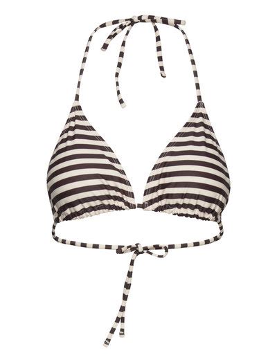 Rosemunde Triangle Bikini Top Black Brown Marble Stripe 134 55 Kr