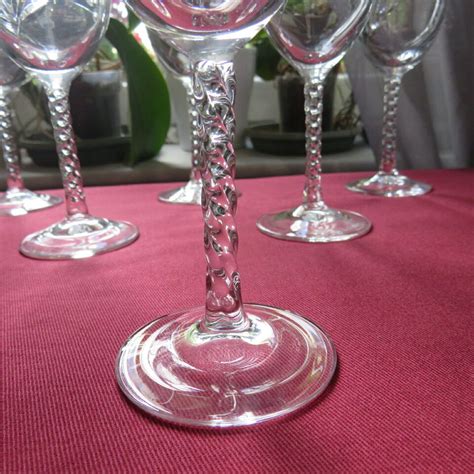 6 verres à porto en cristal d arques modèle Fleury taille épi H 13 cm