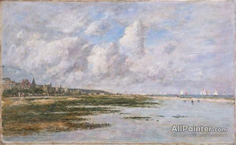 Eugène louis Boudin Deauville At Low Tide Oil Painting Reproductions