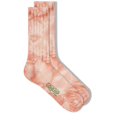 Anonymous Ism Go Hemp Uneven Dyed Crew Sock Anonymous Ism