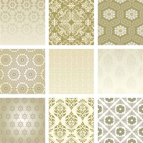 Golden ornate patterns vector | Free download