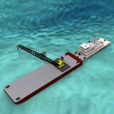 Barge Crane - 3D Model by Dreamscape Studios