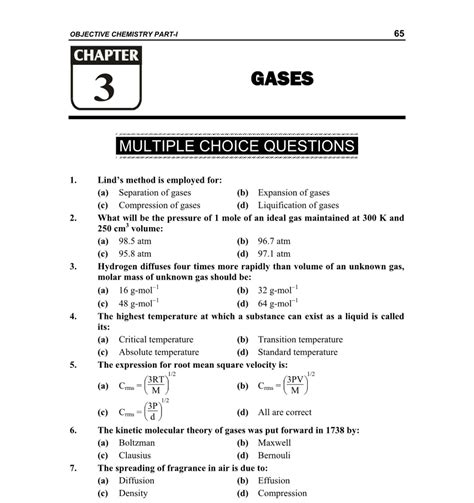 SOLUTION: Chapter 3 chemistry notes 11th class mcqs - Studypool