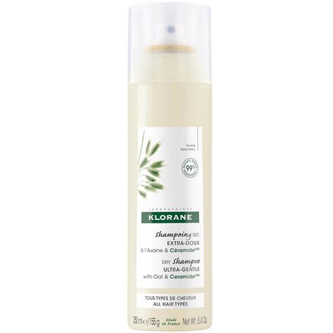 Klorane Extra Gentle Dry Shampoo For All Hair Types With Oat And