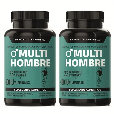 Kit Multivitaminico Para Hombres Con 24 Ingredientes Y Vitaminas