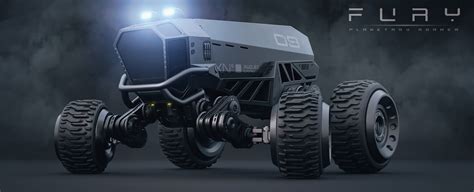 D Fury Planetary Roamer Sci Fi Cyberpunk Truck