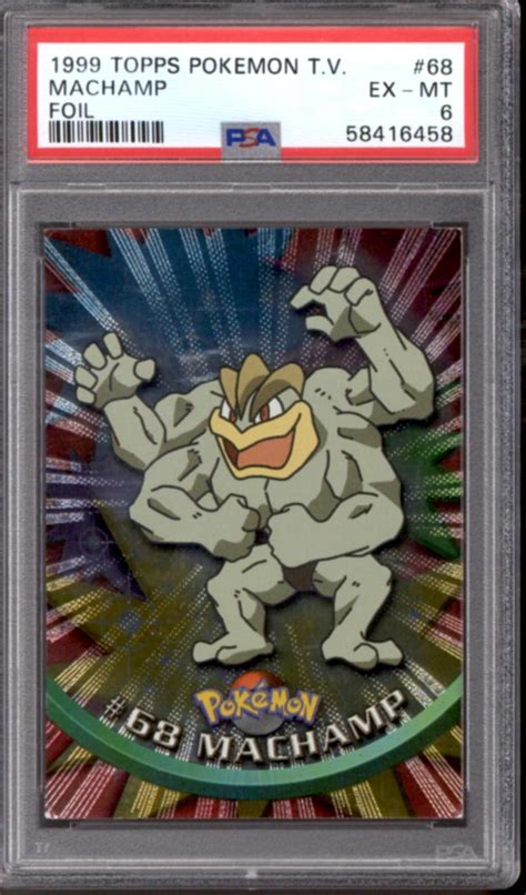 Pokemon Topps Tv Series Foil Nd Printing Machamp Psa Da