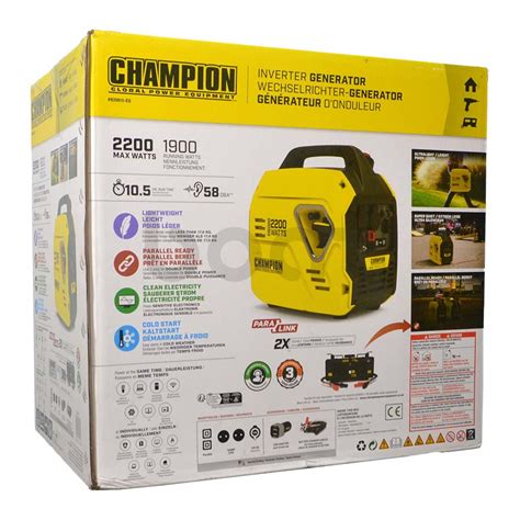 Електрогенератор Інверторний генератор Champion C2200is (92001i-EU ...
