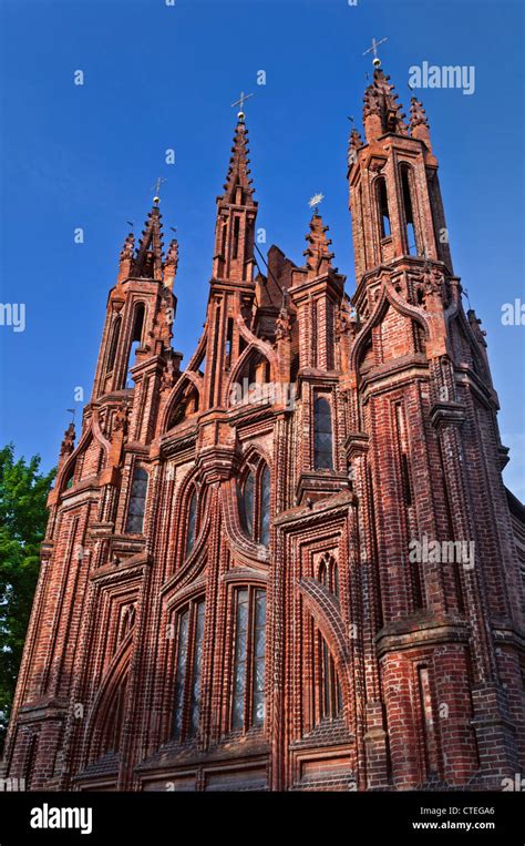 Church Of St Anne Vilnius Lithuania Stock Photo Alamy