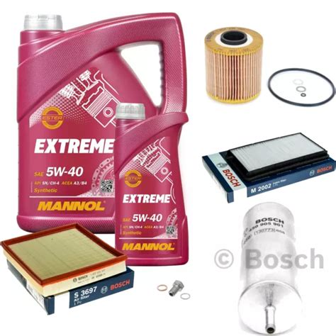 Bosch Inspection Set L Mannol Extreme W Pour Bmw Er Cabriolet