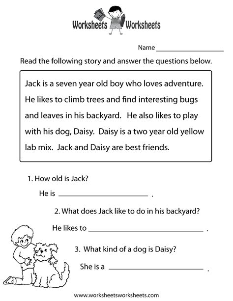 Reading Comprehension Practice For Rd Grade Reading Comprehension Hot