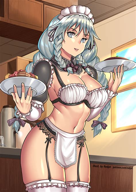 Rule 34 Demon Girl Food Grayfia Lucifuge High School Dxd Lingerie Maid Uniform Redjet Smile