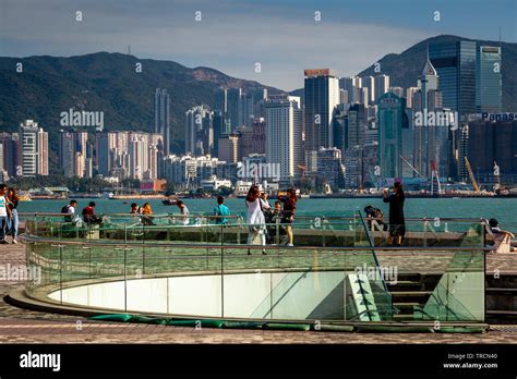 A View Of The Tsim Sha Tsui Promenade and Hong Kong Skyline, Hong Kong ...