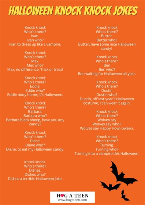 100+ Funny Halloween Knock Knock Jokes | HugATeen.Com