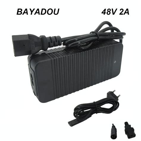 SJT125E 48V 2A Lead Acid E Bike Bicycle Charger For 57 6V 48 Volt Ebike