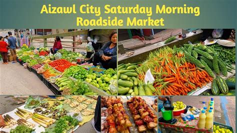 Aizawl City Saturday Morning Roadside Market Weekend Market