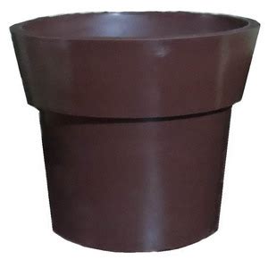 Vaso Planta Extra Grande 100x110 Ibiza Polietileno Marrom Madeira 015