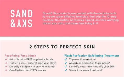 Sand And Sky Perfect Skin Bundle Australian Pink Clay Face Mask Set