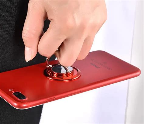 Mobile Phone Holder Finger Phone Ring Metal Magnet Bracket Degrees