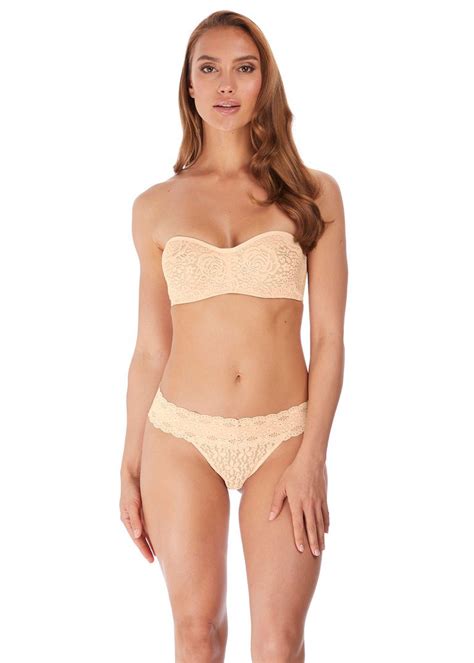 Wacoal Halo Lace Strapless Nude Mariesue Lingerie