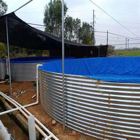 Custom Liter Round Pvc Tarpaulin Fish Tank Of Aquaculture Fish