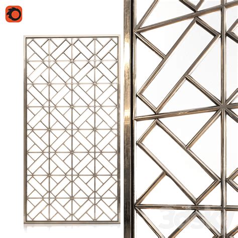 metal screen  decorative objects  model