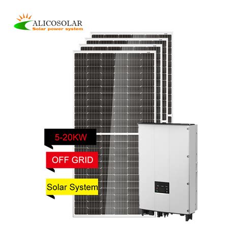 Kw Off Grid Home Solar System With Solar Photovoltaic Panels China