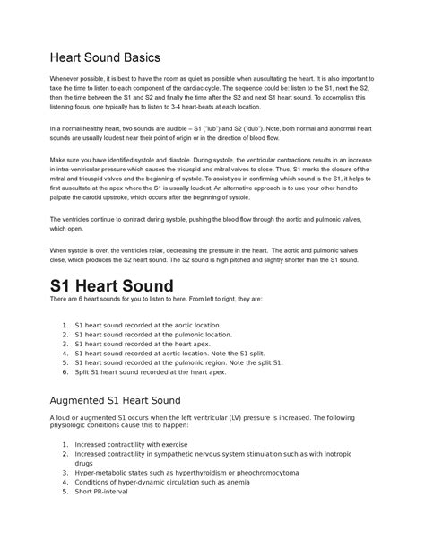 Ihuman Week Week Reflection Heart Sound Basics Whenever