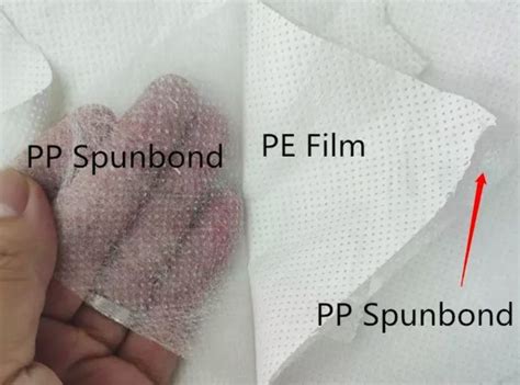 SFS Non Woven Fabric 3 Layer Breathable Film Laminated NWFabric