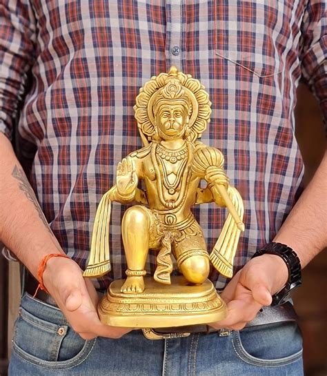 Esplanade Brass Hanuman Anjaneya Pavan Putra Bajrang Bali Maruti Idol