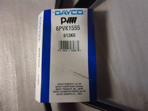 Sell Dayco 6PVK1555 Serpentine Belt in Mechanicsville, Virginia, US ...