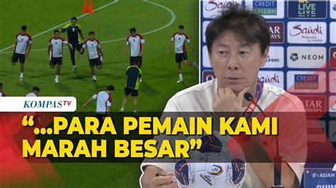 Shin Tae Yong Sebut Pemain Marah Usai Laga Bahrain Vs Indonesia