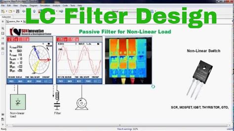 Lowpass Lc Filter Design Application With Matlab Youtube