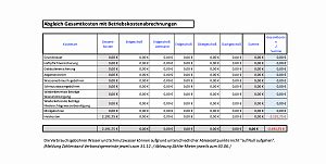 Excel Vorlage Betriebskostenabrechnung Nebenkostenabrechnung