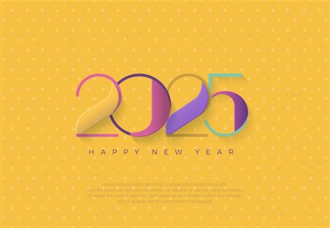 Premium Vector Happy New Year 2025 Background With Modern And Newest