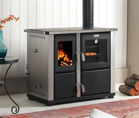 Stufa A Legna Con Forno E Piano Cottura Teba Tks Destro Multi