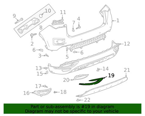 Buick Envision Black Ice Chrome Driver Side Rear Bumper