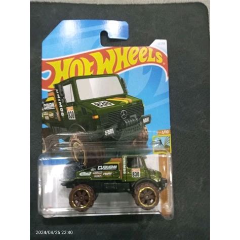 Hot Wheels Mercedes Benz Unimog L Dark Green Shopee Malaysia