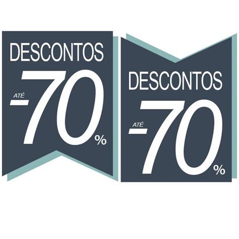 Adesivo descontos até 70 azul