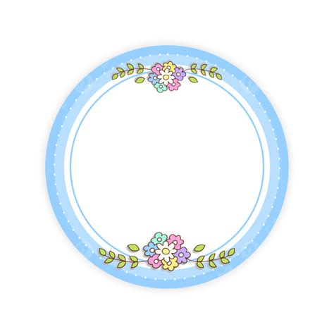 Blank Greeting Card Clipart Hd Png Round Sweet Floral Frame For