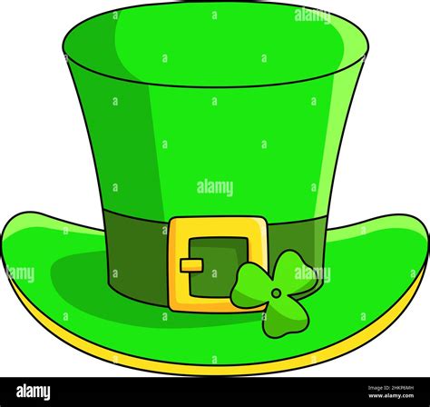 St Patricks Day Leprechaun Hat Cartoon Clipart Stock Vector Image