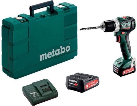 Metabo PowerMaxx BS 12 BL 12V LiHD Accu Boor Schroefmachine Set 2x 4