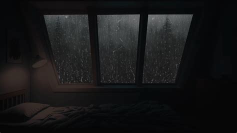 Rainy Night In A Small Bedroom It S Raining Outside To Help You Get