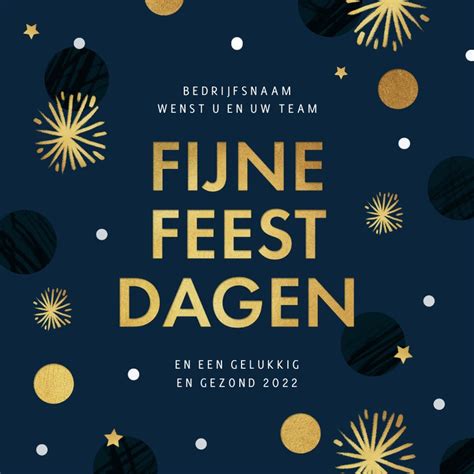 Kerstkaart Zakelijk Fijne Feestdagen Confetti Kaartje2go