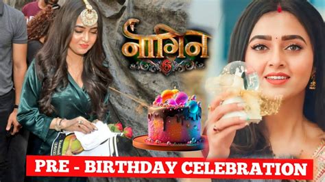 Naagin Aka Tejasswi Prakash S Pre Birthday Celebration At The Set Of