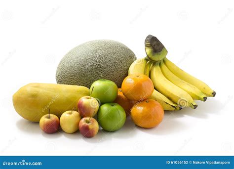 Fruits Isolated On White Stock Photo Image Of Delicious